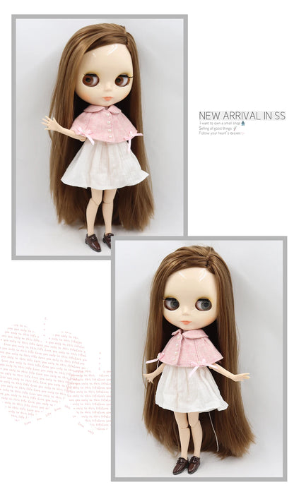 ICY DBS Blythe Doll 1/6 BJD Jointed Body — 30cm White Skin Anime Doll with Shiny & Matte Face, Special Price Gift Toy