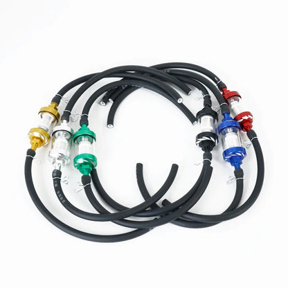 8mm Motorcycle Inner Fuel Filter with Gasoline Filters + 40CM Petrol Fuel Line Hose + 4 Clips for Moto, Scooter, Dirt Bike