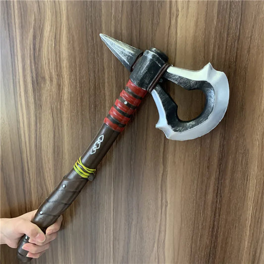 Primitive Tribe Axe Cosplay Prop - PU Pirate Totem Weapon Model for Role Playing & Stage Performance