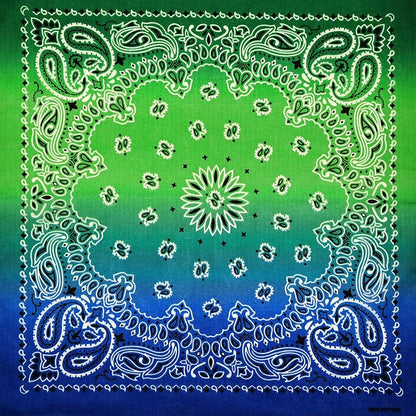New Fashion Hip Hop 100% Cotton Bandana Square Scarf: 55cm*55cm Black Red Paisley Headband Printed for Women/Men/Boys/Girls