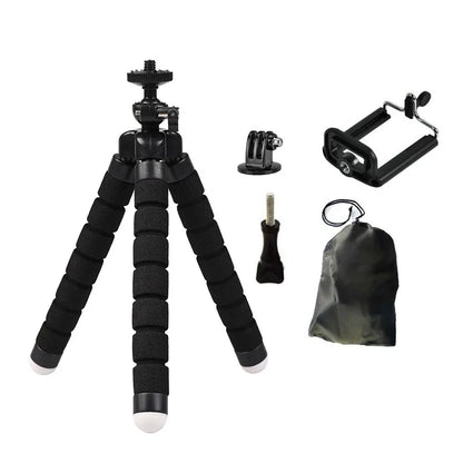 Flexible Mini Octopus Tripod for GoPro Hero 12/11/10/9/8/7 Black MAX & Action Cameras Accessories