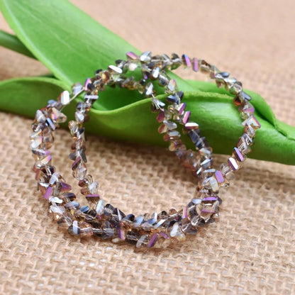 Yanqi Triangle Crystal Beads - 38 Colors 4mm Loose Glass Beads for DIY Jewelry Making Earrings Necklace Crafts