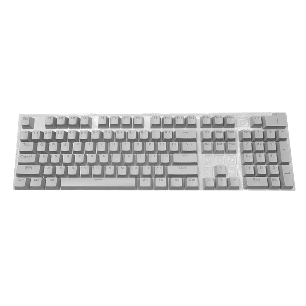 104PCS Universal Mechanical Keyboard Keycaps – Ergonomic Blank Replacement for Cherry MX Backlit Keyboards