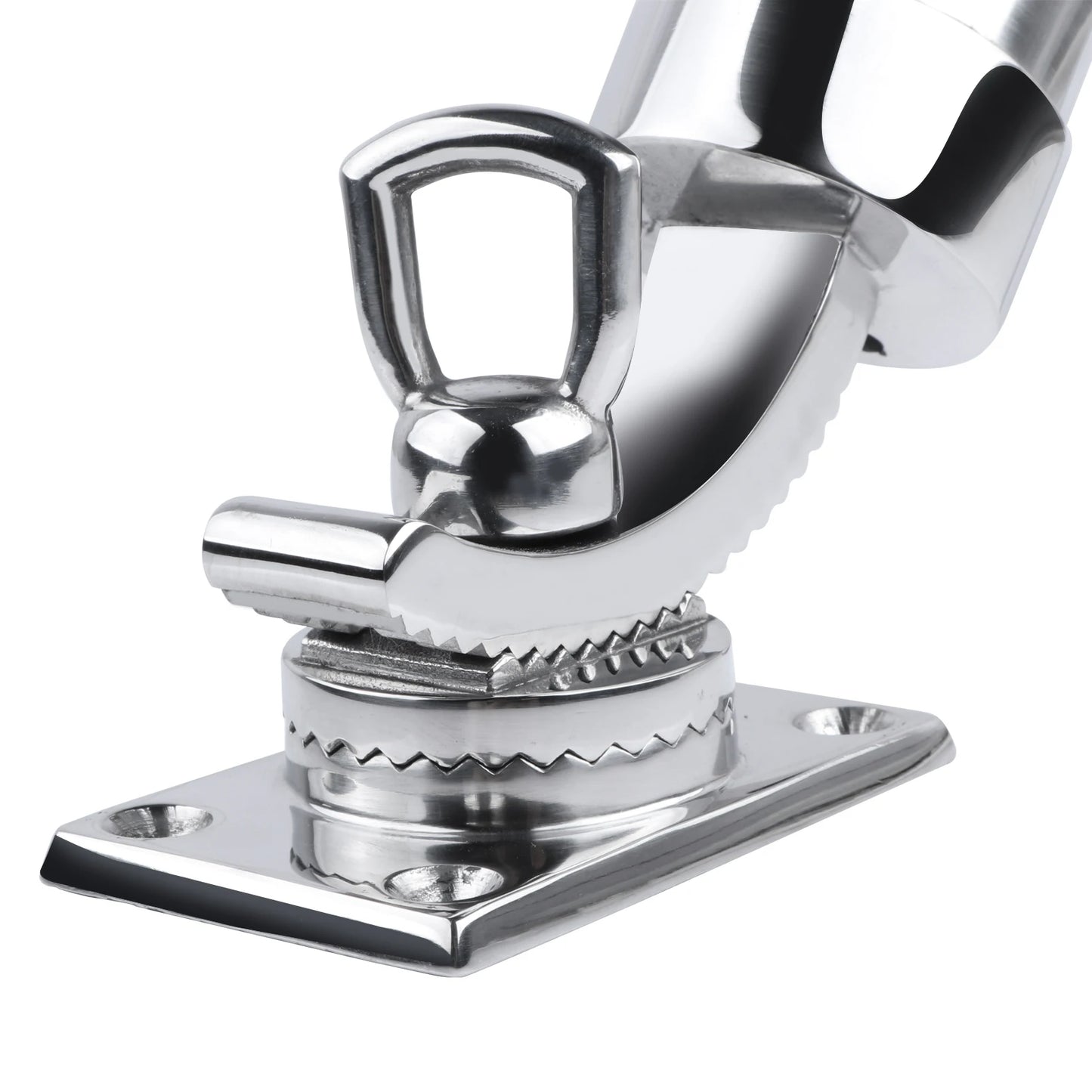 316 Stainless Steel Fishing Rod Holder - Adjustable Deck Mount Yacht Rod Pod for Boats
