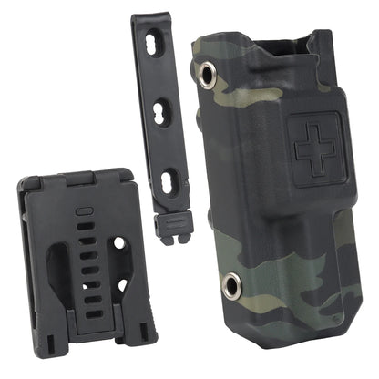Tactical Tourniquet Pouch - EDC First Aid Holder with Belt Clip & K Sheath