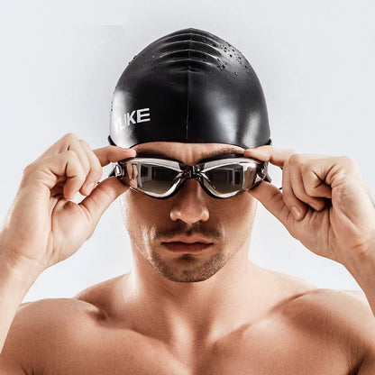 Men’s Swimming Shorts & Gear - Waterproof Competition Swim Equipment, Goggles with Ear Plugs & Cap, Trunks Briefs Swimwear 2022