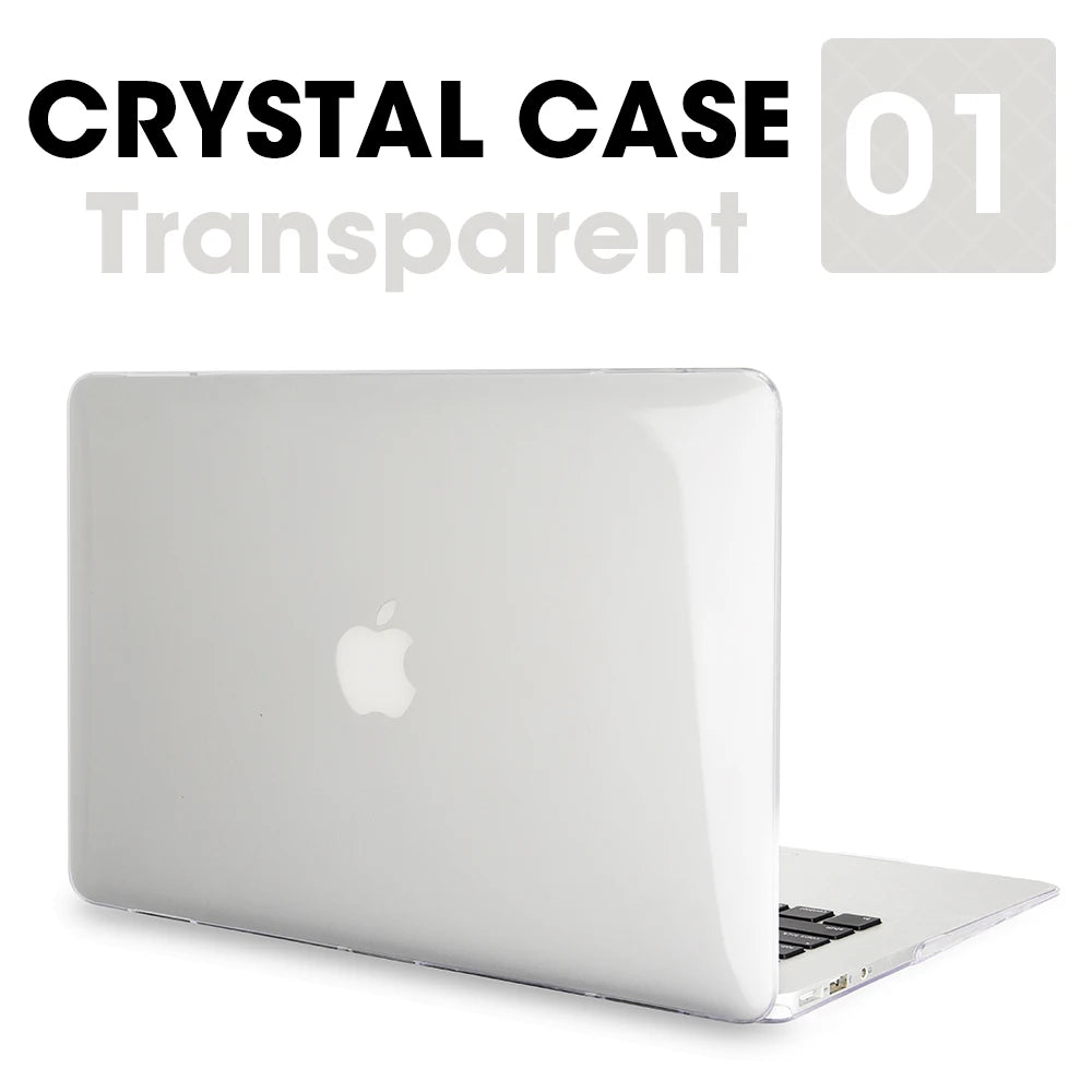 Matte Laptop Case Cover for MacBook Air & Pro - Slim Protective Hard Shell Case for 11 13 15 16 Inch Retina Touch Bar Models