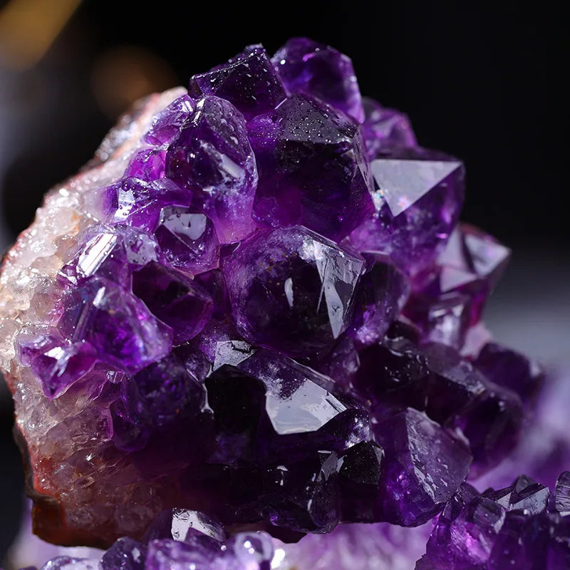 Amethyst Geode Crystal Wand — 10-70g Natural Quartz Stone Point for Energy Healing & Home Décor (30-50mm)