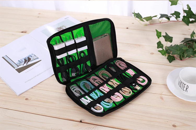 UTHAI T47 Portable Storage Bag – HDD, SSD, USB, Earphone & Charger Organizer Travel Case