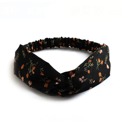 Bohemian Print Headbands for Women & Girls – Vintage Cross Turban Bandana Hair Accessories for Summer