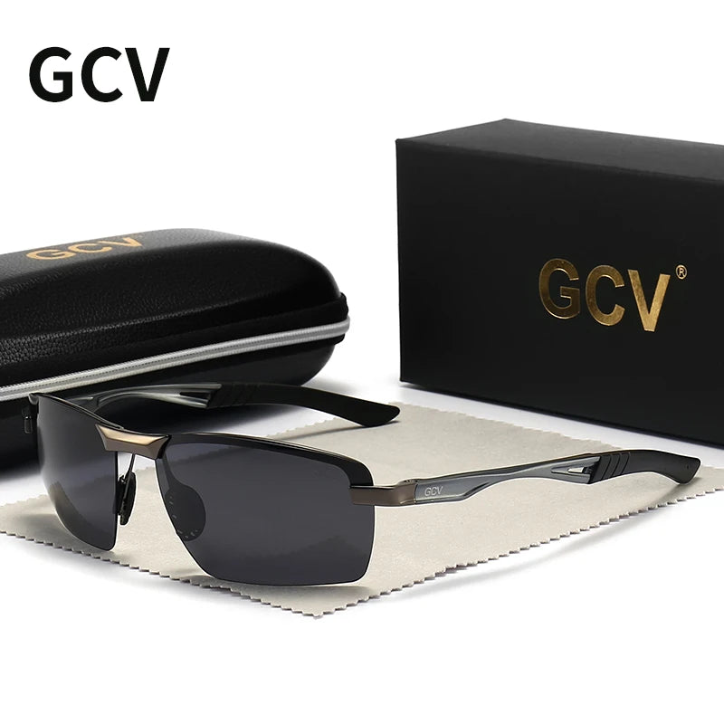 GCV Ultralight Polarized Sunglasses – Fashion Sports Eyewear for Men, Ideal for Driving, Fishing, Outdoor Travel, UV Protection Goggles