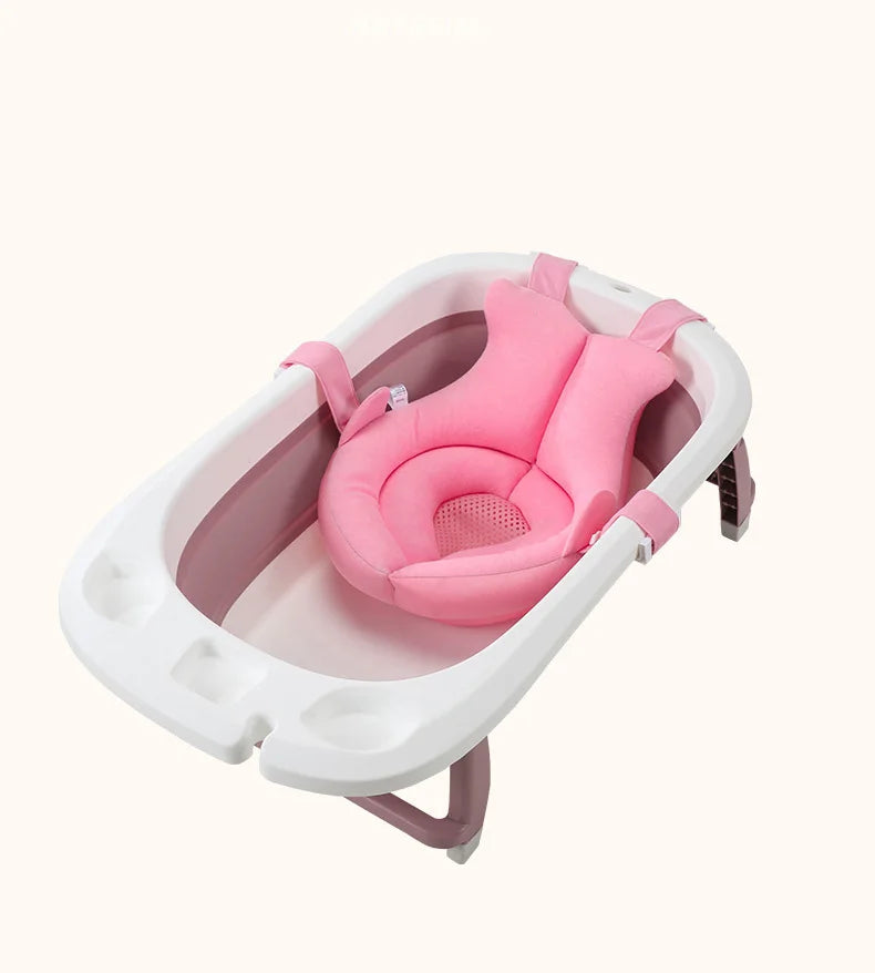 Non-Slip Baby Bath Cushion – Newborn Safety Support Pad & Soft Bathtub Mat