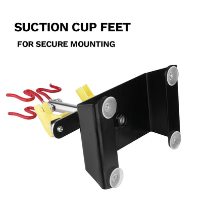 Professional Airbrush Holder Clamp Stand Kit – 4 Mount Spray Gun Tabletop Station with 360° Swivel Tilt