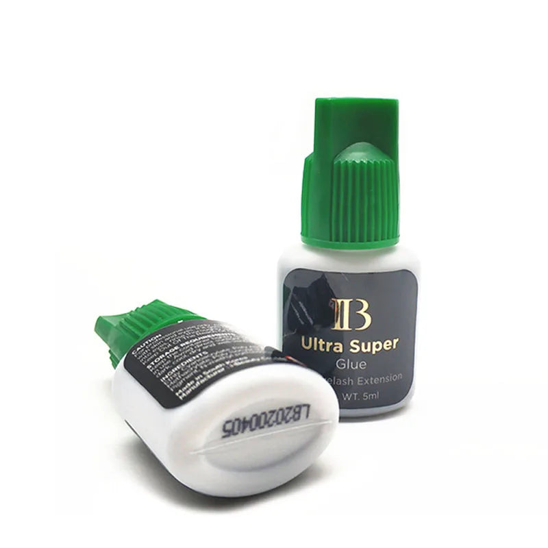 IB Ultra Super Glue for Eyelash Extensions — 5ml Korean Fast-Drying Strong Lash Adhesive, Long-Lasting