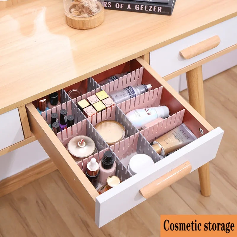 Adjustable Drawer Organizer Divider: Versatile Household Storage Cabinet Partition for Underwear, Socks, and Sundries