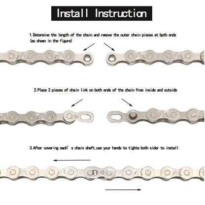 5 Pair Bicycle Chain Link Connectors — Quick Release Master Links for 6–12 Speed MTB Bikes