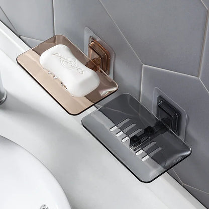Wall-Mounted, No-Drilling Soap Rack for a Clutter-Free Bath!