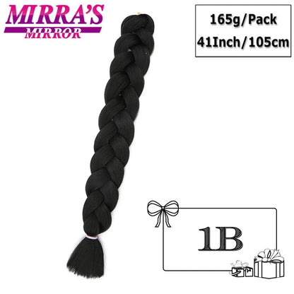 41" Jumbo Braiding Hair Extensions – Purple, Pink & Blue Ombre Synthetic Hair for Box Braids, Wholesale Support