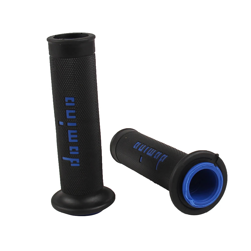 7/8" (22/24mm) Gel Rubber Domino Motorcycle Handlebar Grips — Universal for KTM Yamaha Pit Bike Motocross (9 Colors)