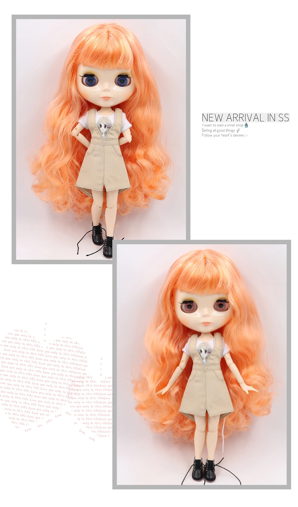 ICY DBS Blythe Doll 1/6 BJD Jointed Body — 30cm White Skin Anime Doll with Shiny & Matte Face, Special Price Gift Toy
