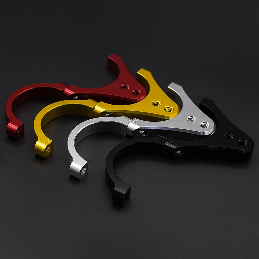 Universal Motorcycle & Scooter Steering Damper Fork Bracket Clamp – 31–54mm CNC Stabilizer Mount Support Kit