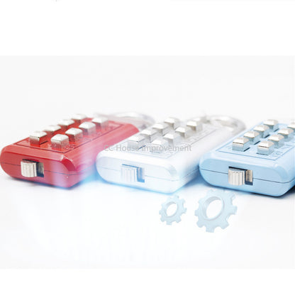 4-Digit Push Button Combination Padlock – Multiple Colors Travel Luggage Code Lock for Travel Accessories