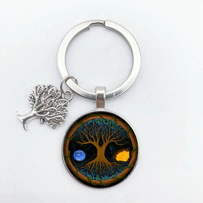 Tree of Life Keychain – Vintage Handmade Fashion Key Ring Jewelry Gift for Men & Women Party & Everyday Use Accessories