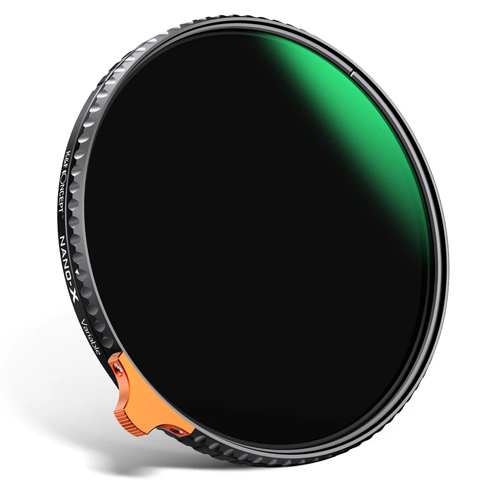 K&F Concept Variable ND Filter ND2–ND400 | HD Adjustable Neutral Density Lens Filter, 49mm–82mm