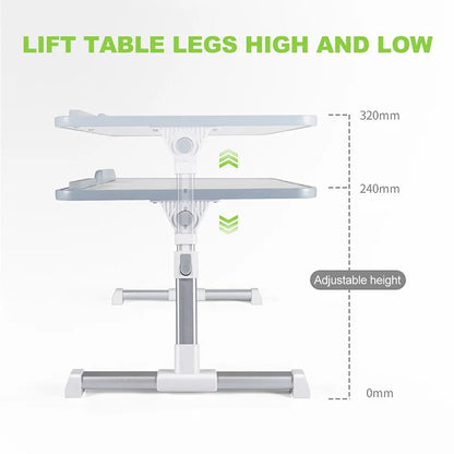 Multi-Functional Adjustable Foldable Laptop Desk – Portable Bed & Sofa Study Table Stand for Laptop Work, Reading & Serving Use