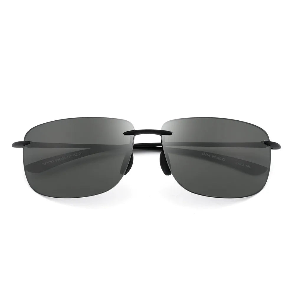JIM Ultralight Sport Sunglasses – TR90 Rimless Frame for Men & Women, Ideal for Running, Fishing, Cycling, and Driving