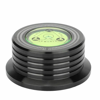 60Hz LP Record Stabilizer — Universal Aluminum Turntable Clamp with Level Alloy Weight
