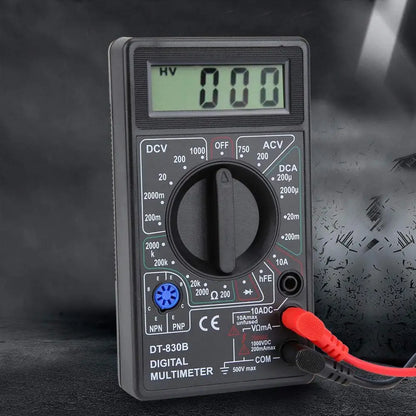 DT830B Digital Multimeter - LCD AC/DC Voltmeter Ammeter Ohm Tester 750/1000V