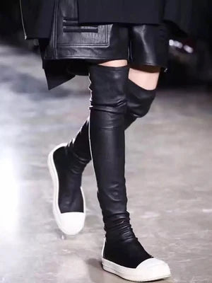 Women’s Over The Knee Winter Boots - Sexy Thigh High Casual Black Boots for Autumn & Winter Wear