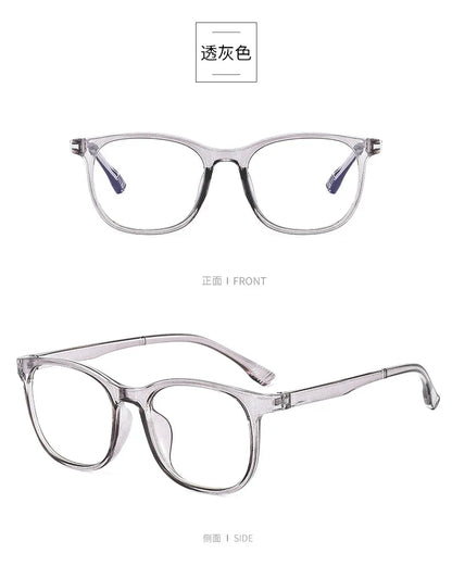 Transparent Blue Light Blocking Glasses – Square & Round Computer Eyewear for Men & Women
