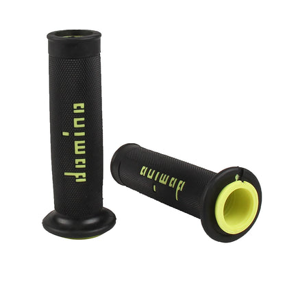 7/8" (22/24mm) Gel Rubber Domino Motorcycle Handlebar Grips — Universal for KTM Yamaha Pit Bike Motocross (9 Colors)