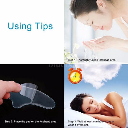 Reusable Anti-Wrinkle Silicone Skin Care Pads — Medical Grade Eye, Chin & Forehead Face Lifting Patches