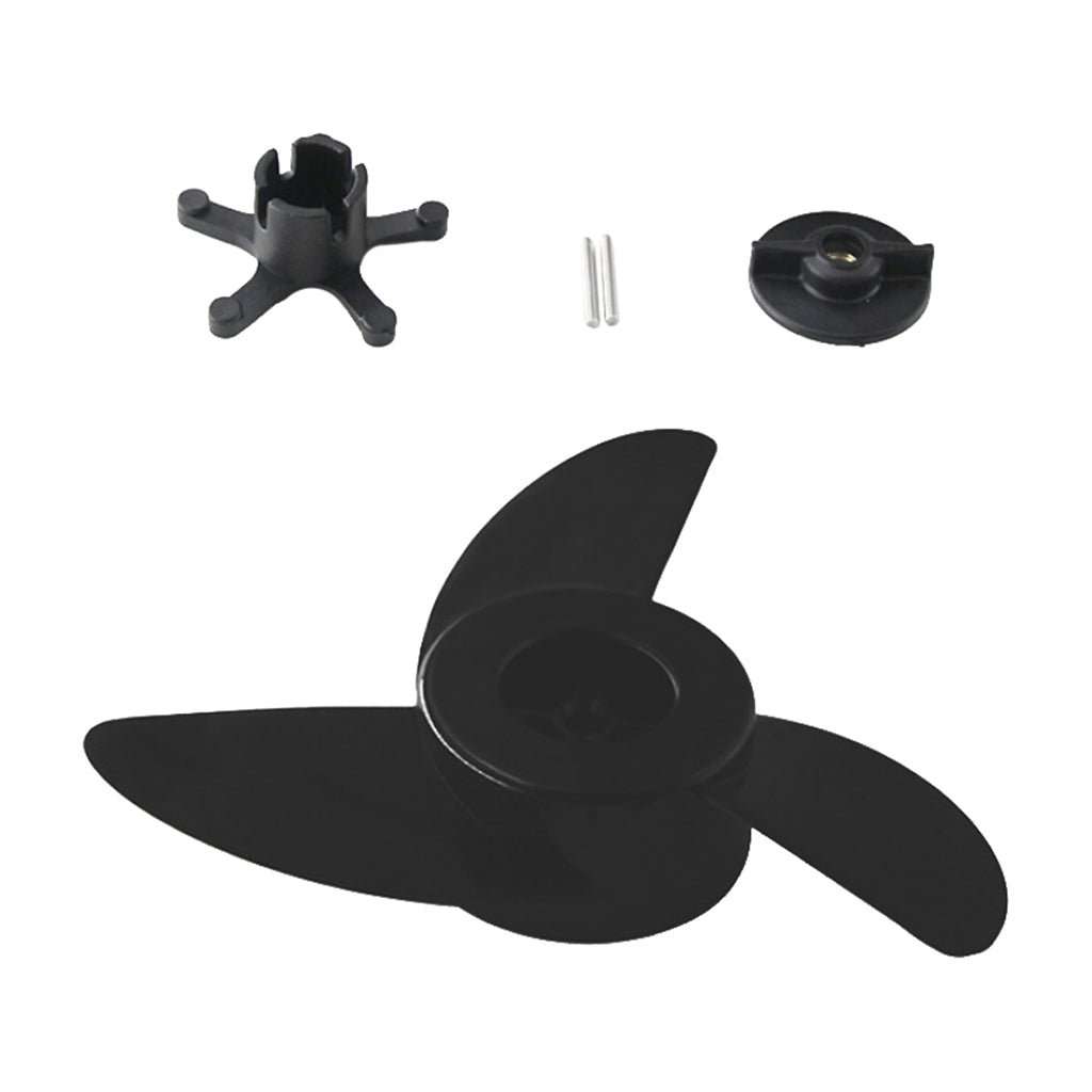 3-Blade Electric Boat Propeller – Outboard Trolling Motor Propeller with Fastening Nut