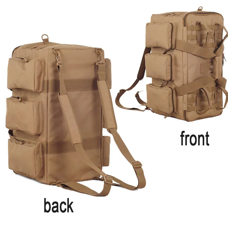 55L Tactical Duffel Bag – Large Hiking, Travel & Camping Backpack for Men, Gym and Weekend Trips