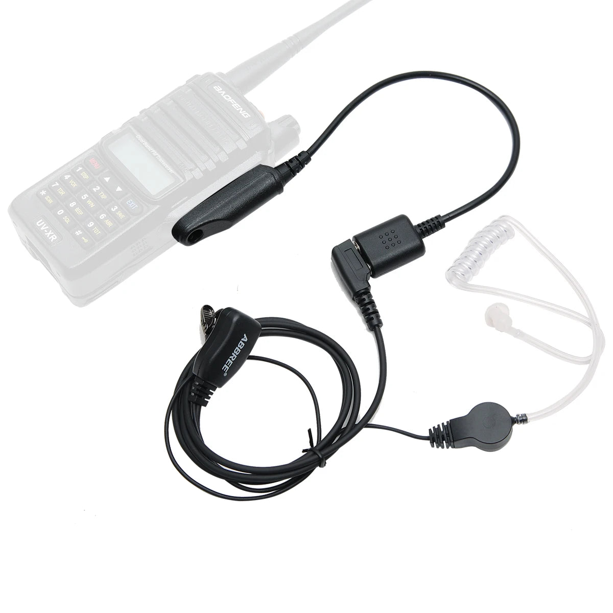 Audio Cable Adapter for Baofeng – Waterproof UV-9R Plus, UV-5R, BF-888S, UV-82, UV-S9, UV-13 Pro Walkie Talkie Headset & Speaker Mic