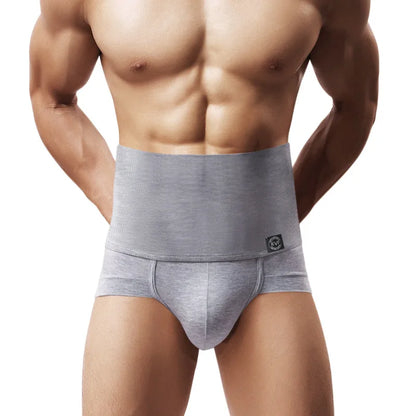 Men's High Waist Slimming Corset Panties – Body Shaper Compression Briefs for Belly Control & Weight Loss