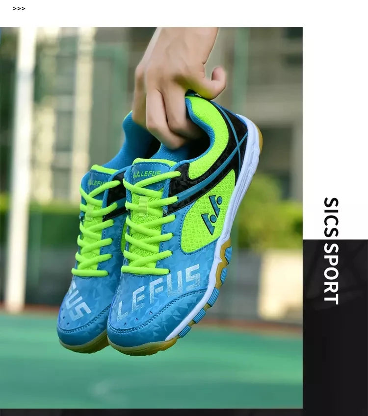 Unisex Non-Slip Breathable Table Tennis Shoes – Wear-Resistant Sports Training Sneakers
