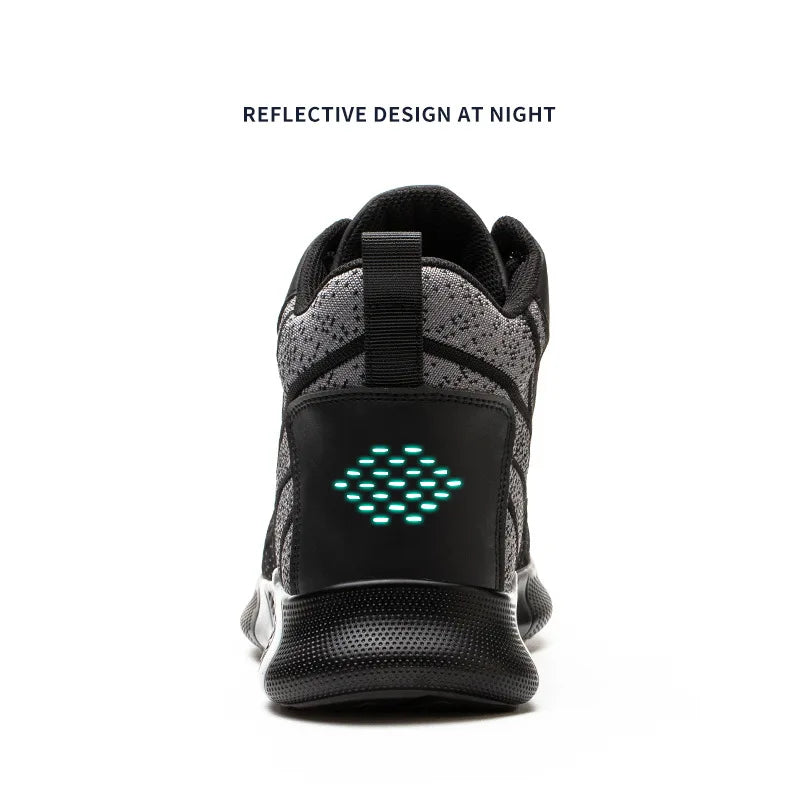 Steel Toe Work Boots – Lightweight Indestructible Safety Shoes for Men & Women, Anti-Puncture Work Sneakers