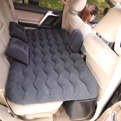 Universal Car Inflatable Travel Mattress - Back Seat Sleeping Bed with Pillow for Camping & Outdoor Comfort