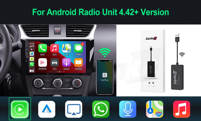 Carlinkit Wireless CarPlay Activator & Android Auto Wired USB Dongle AI Box with Bluetooth Charger & MirrorLink for Android Radio