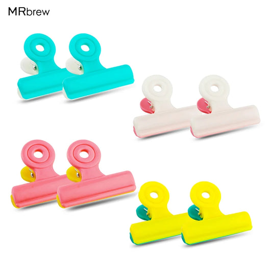8pcs Multifunction Bag Clips - Airtight Food Sealing Clips, Photo File Clamps & Kitchen Storage Grips