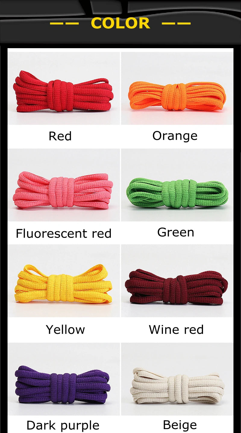 Classic Round Shoelaces – High-Quality Multi-Color Sport & Casual Shoe Laces for Men & Women