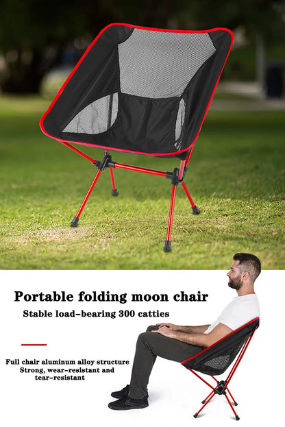 Detachable Portable Folding Moon Chair – Ultralight Outdoor Camping, Beach, Fishing, Hiking Picnic Seat