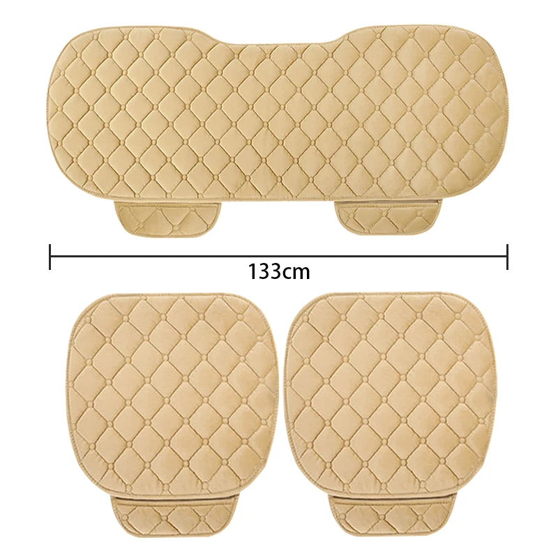SEAMETAL Plush Anti-Slip Car Seat Cover Cushion – Soft Universal Auto Seat Protector Pad for Sedan, SUV & Pickup Truck Interior Accessories