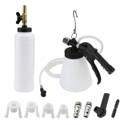 1L/0.75L Car Brake Bleeder Hydraulic Pump Kit - Oil Change & Purge Tank with Tubes, Repair Tool for Truck & Motorcycle Accessories