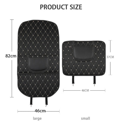 PU Leather Car Seat Back Protector – Anti-Kick Pad for Kids, Child Kick & Dirt Protection, Auto Accessories